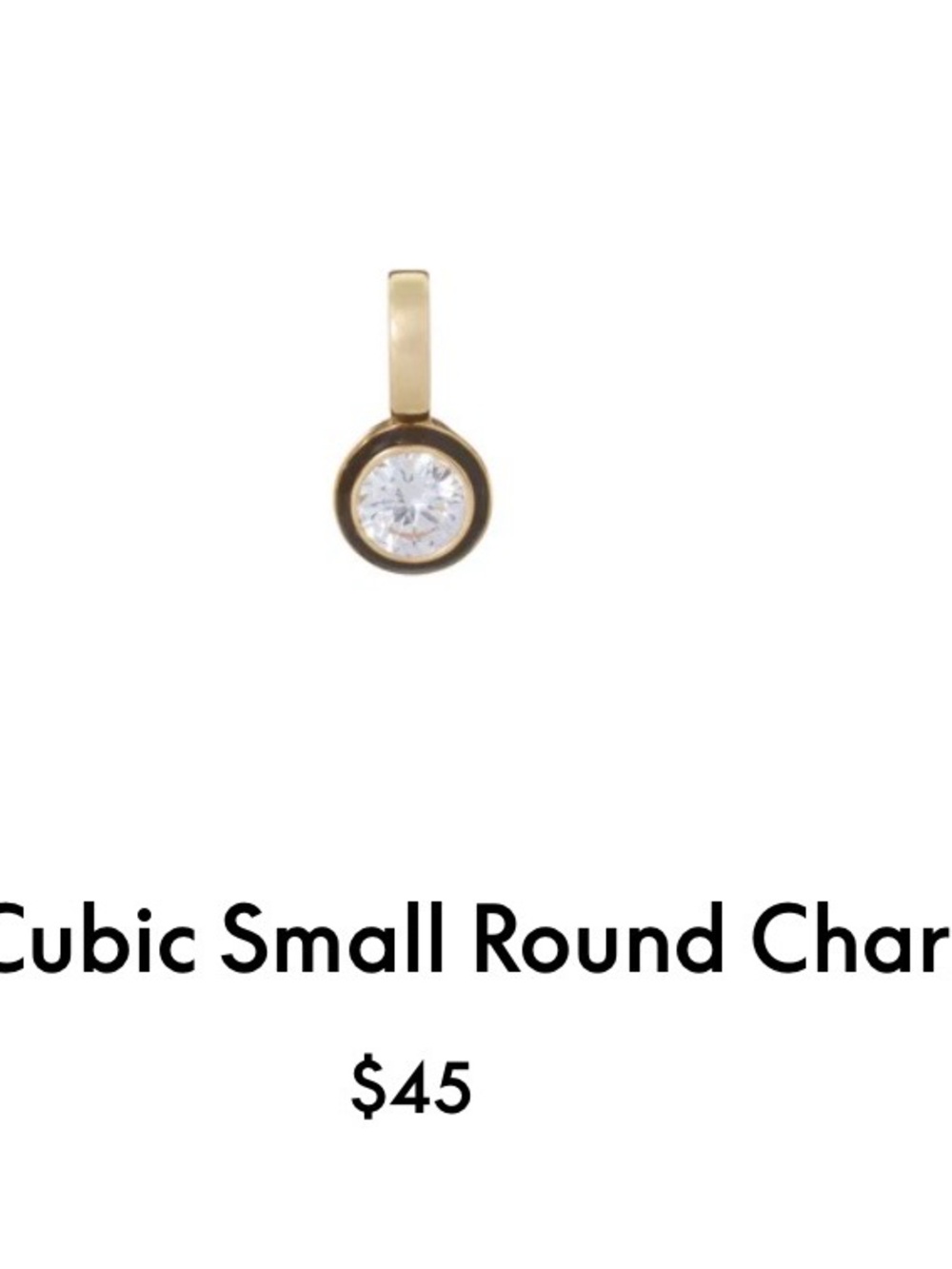 Roxanne Assoulin The Cubic Small Round Charm firm price